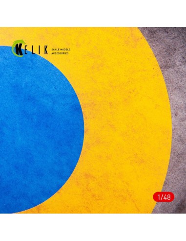Ukraine Roundel Glory to Defenders - Acrylic 3 mm (240 x 240 mm) (190g) (1/72 - 1/48) 