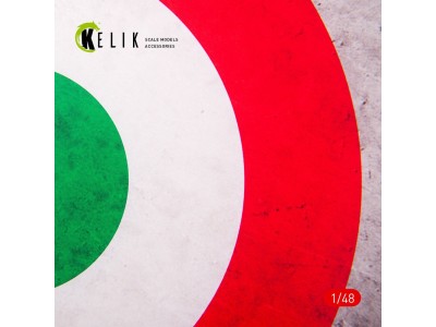 Italy Roundel - Acrylic 3 mm (240 x 240 mm) (190g) (1/72 - 1/48) 
