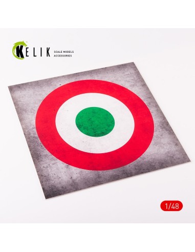 Italy Roundel - Acrylic 3 mm (240 x 240 mm) (190g) (1/72 - 1/48) 