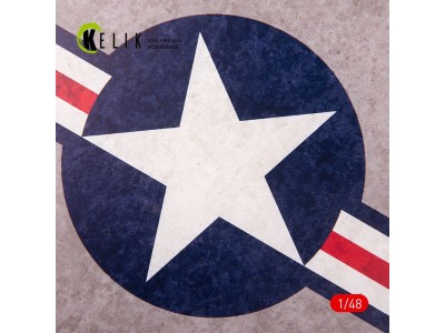 US Roundel - Acrylic 3 mm (240 x 240 mm) (190g) (1/72 - 1/48) 