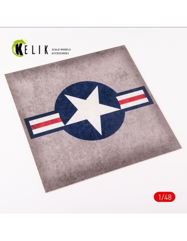 US Roundel - Acrylic 3 mm (240 x 240 mm) (190g) (1/72 - 1/48) 