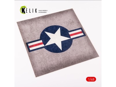 US Roundel - Acrylic 3 mm (240 x 240 mm) (190g) (1/72 - 1/48) 