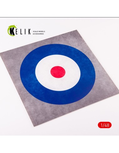 United Kingdom Roundel - Acrylic 3 mm (240 x 240 mm) (190g) (1/72 - 1/48) 