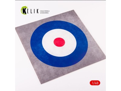 United Kingdom Roundel - Acrylic 3 mm (240 x 240 mm) (190g) (1/72 - 1/48) 