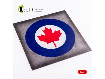 Canada Roundel - Acrylic 3 mm (240 x 240 mm) (190g) (1/72 - 1/48) 