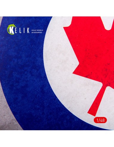 Canada Roundel - Acrylic 3 mm (240 x 240 mm) (190g) (1/72 - 1/48) 
