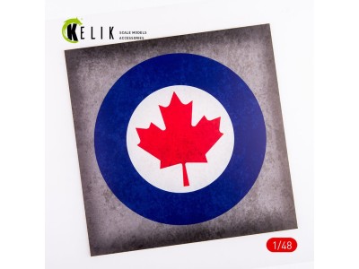 Canada Roundel - Acrylic 3 mm (240 x 240 mm) (190g) (1/72 - 1/48) 