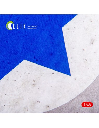Israel Roundel - Acrylic 3 mm (240 x 240 mm) (190g) (1/72 - 1/48) 