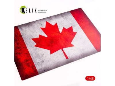 Canada Flag - Base - Acrylic 3 mm (410 x 270 mm) (410 g) (1/72 - 1/32) 