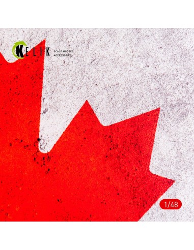 Canada Flag - Base - Acrylic 3 mm (410 x 270 mm) (410 g) (1/72 - 1/32) 