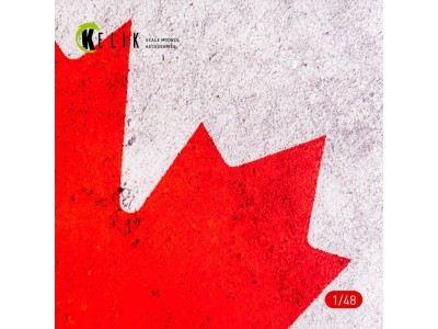 Canada Flag - Base - Acrylic 3 mm (410 x 270 mm) (410 g) (1/72 - 1/32) 