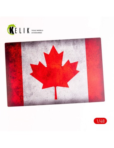 Canada Flag - Base - Acrylic 3 mm (410 x 270 mm) (410 g) (1/72 - 1/32) 