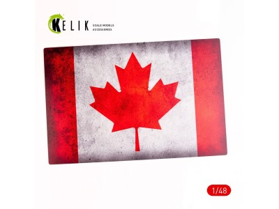 Canada Flag - Base - Acrylic 3 mm (410 x 270 mm) (410 g) (1/72 - 1/32) 