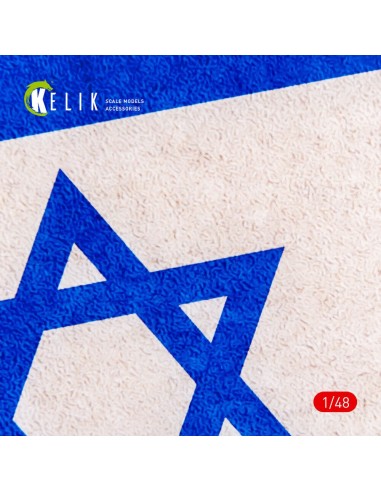 Israel Flag - Base - Acrylic 3 mm (410 x 270 mm) (410 g) (1/72 - 1/32) 