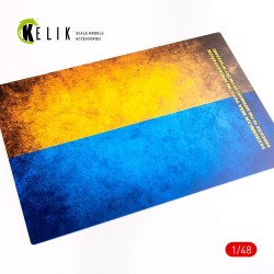 Ukraine Flag - Base - Acrylic 3 mm (410 x 270 mm) (410 g) (1/72 - 1/32) 