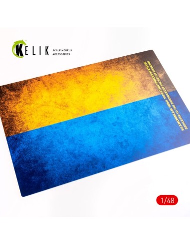 Ukraine Flag - Base - Acrylic 3 mm (410 x 270 mm) (410 g) (1/72 - 1/32) 