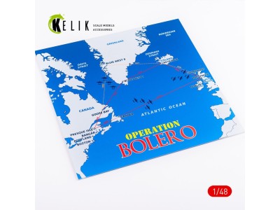 Operation Bolero WWII era - Acrylic 3 mm (240 x 240 mm) (190g) (1/72 - 1/48) 