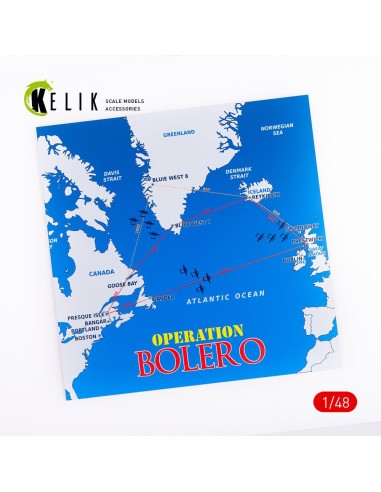 Operation Bolero WWII era - Acrylic 3 mm (240 x 240 mm) (190g) (1/72 - 1/48) 