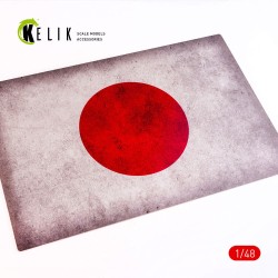 Japan Flag - Base - Acrylic 3 mm (410 x 270 mm) (410 g) (1/72 - 1/32) 