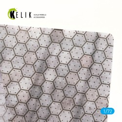 Swiss hexagonal concrete parking place Base - Acrylic 3 mm (280 x 180 mm) (170 g)  2