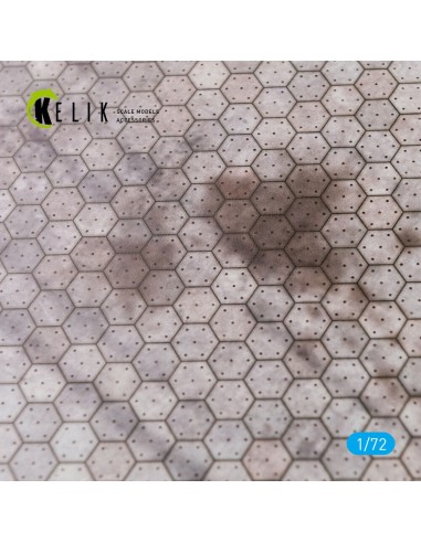 Swiss hexagonal concrete parking place Base - Acrylic 3 mm (280 x 180 mm) (170 g) 