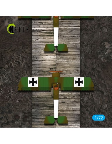 WW1 Wooden Runway (France) - Base - Acrylic 3 mm (180 x 214 mm) (130 g) 
