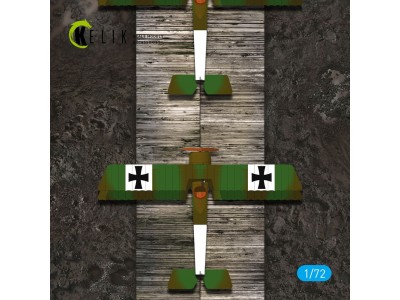 WW1 Wooden Runway (France) - Base - Acrylic 3 mm (180 x 214 mm) (130 g) 