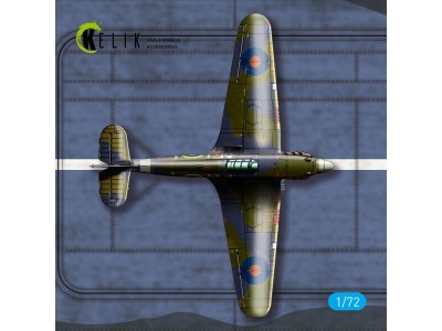 HMS Indomitable Front Lift 1942  - Base - Acrylic 3 mm (280 x 180 mm) (170 g) 