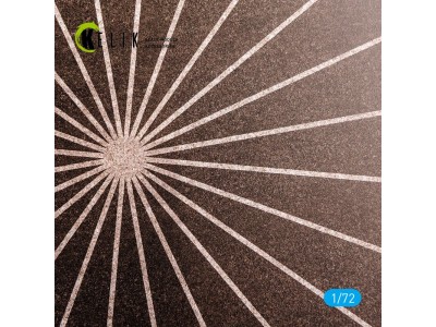 Compass calibration circle - Base - Acrylic 3 mm (280 x 180 mm) (170 g) 