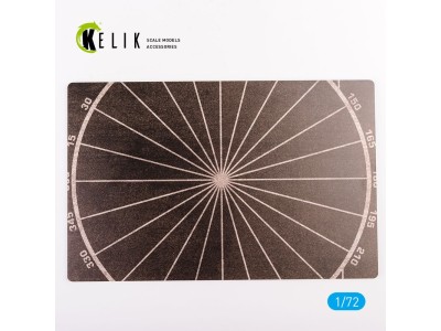 Compass calibration circle - Base - Acrylic 3 mm (280 x 180 mm) (170 g) 