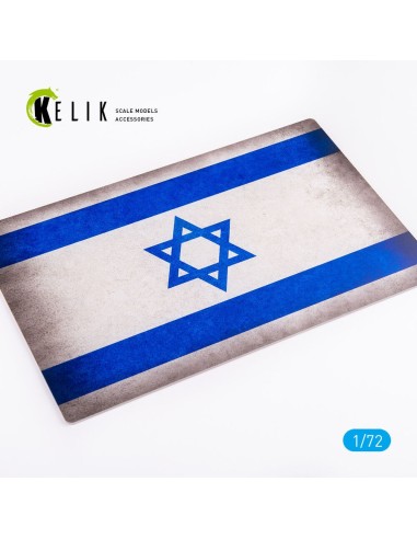 Israel Flag - Base - Acrylic 3 mm (280 x 180 mm) (170 g) 