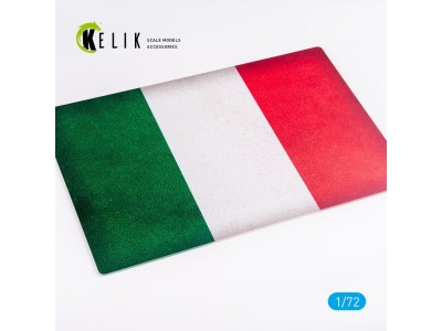 Italy Flag - Base - Acrylic 3 mm (280 x 180 mm) (170 g) 