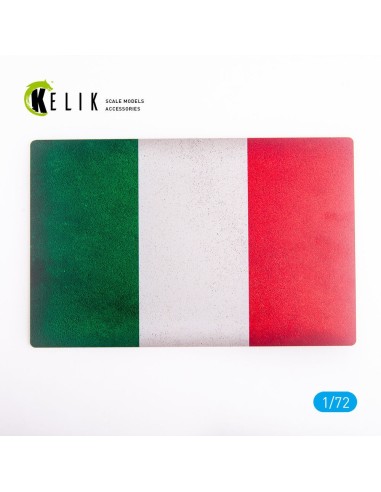 Italy Flag - Base - Acrylic 3 mm (280 x 180 mm) (170 g) 