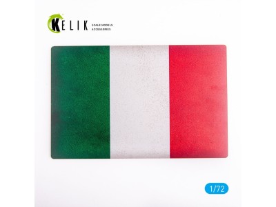 Italy Flag - Base - Acrylic 3 mm (280 x 180 mm) (170 g) 