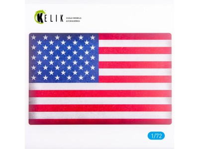 USA Flag - Base - Acrylic 3 mm (280 x 180 mm) (170 g) 