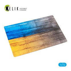 Concrete plates With Ukrainian flag - Acrylic 3 mm (280 x 180 mm) (170 g) 