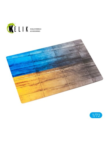 Concrete plates With Ukrainian flag - Acrylic 3 mm (280 x 180 mm) (170 g) 