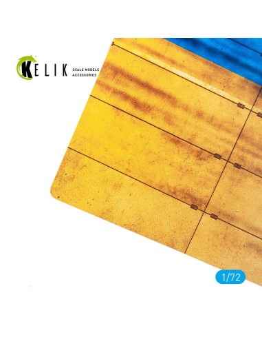 Concrete plates With Ukrainian flag - Acrylic 3 mm (280 x 180 mm) (170 g) 