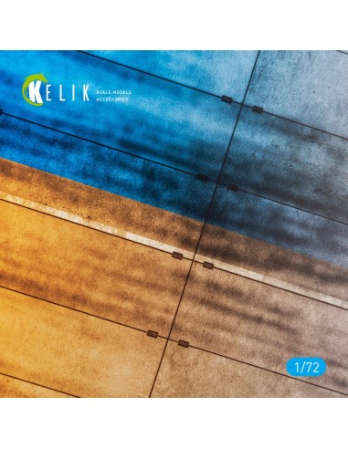 Concrete plates With Ukrainian flag - Acrylic 3 mm (280 x 180 mm) (170 g) 