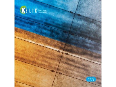 Concrete plates With Ukrainian flag - Acrylic 3 mm (280 x 180 mm) (170 g) 