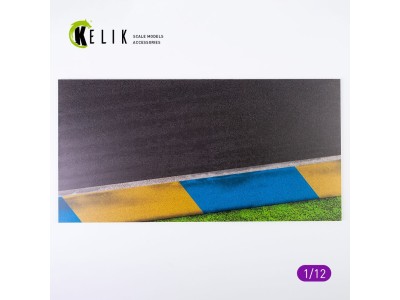 Asphalt road Moto race track type 1  Base - Acrylic 3 mm (180 x 357 mm) 