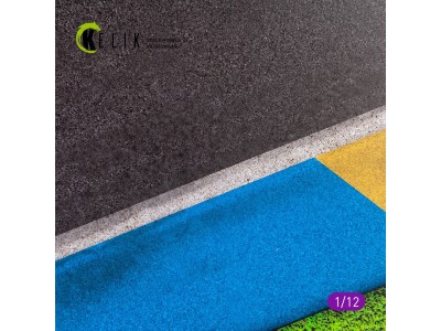 Asphalt road Moto race track type 1  Base - Acrylic 3 mm (180 x 357 mm) 