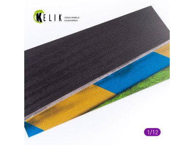 Asphalt road Moto race track type 1  Base - Acrylic 3 mm (180 x 357 mm) 
