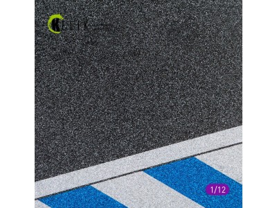 Asphalt road Moto race track type 2 Base - Acrylic 3 mm (180 x 357 mm) 