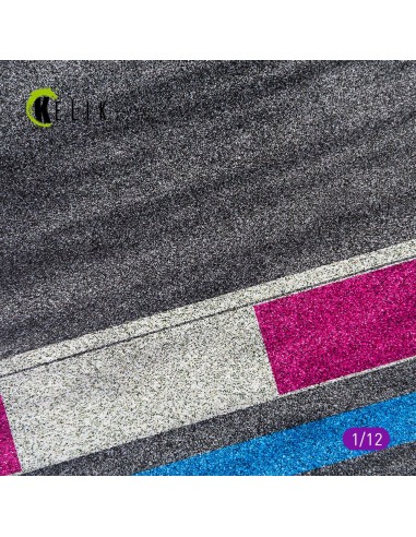 Asphalt road Moto race track type 3 Base - Acrylic 3 mm (180 x 357 mm) 