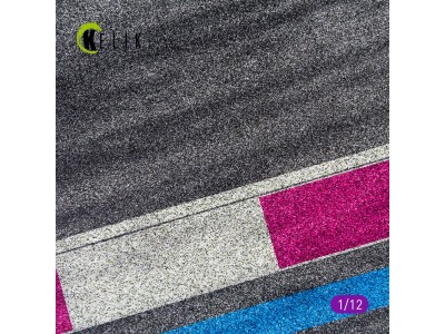 Asphalt road Moto race track type 3 Base - Acrylic 3 mm (180 x 357 mm) 
