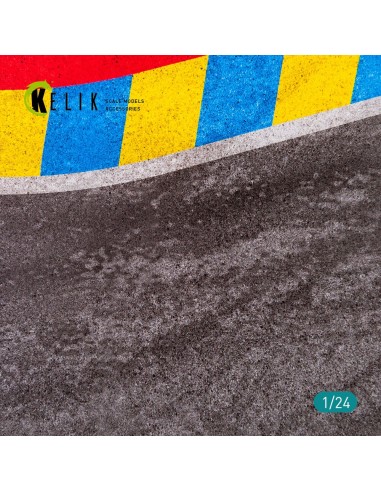 Asphalt road 24 Hours of Le Mans Turn Base - Acrylic 3 mm (180 x 357 mm) 