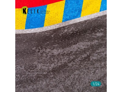 Asphalt road 24 Hours of Le Mans Turn Base - Acrylic 3 mm (180 x 357 mm) 