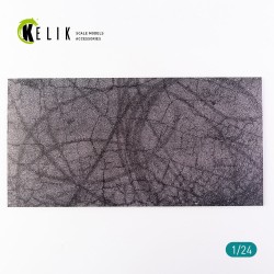 Cracked asphalt Base - Acrylic 3 mm (180 x 357 mm) (210 g) 