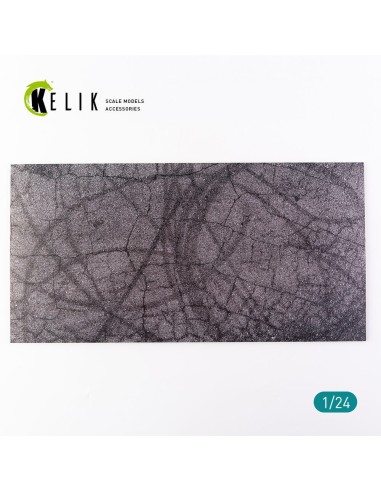 Cracked asphalt Base - Acrylic 3 mm (180 x 357 mm) (210 g) 